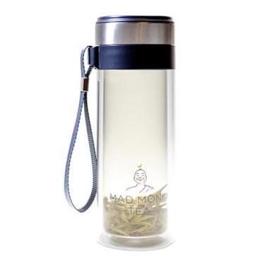 Tea Tumbler, Double Walled Glass